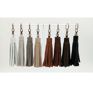 Leather Tassel Options Neutral