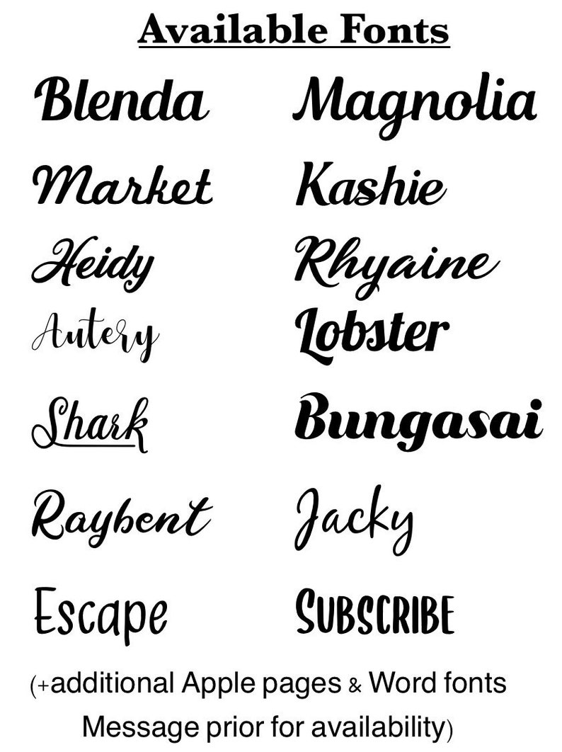 Custom Vinyl Name Decal NEW COLORS Etsy