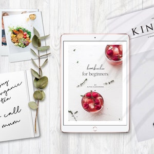 Brew Your Own Kombucha for Beginners – Digital eBook, Complete Tutorial How to Make Kombucha Yourself at Home, DIY Superfood Newbies Guide