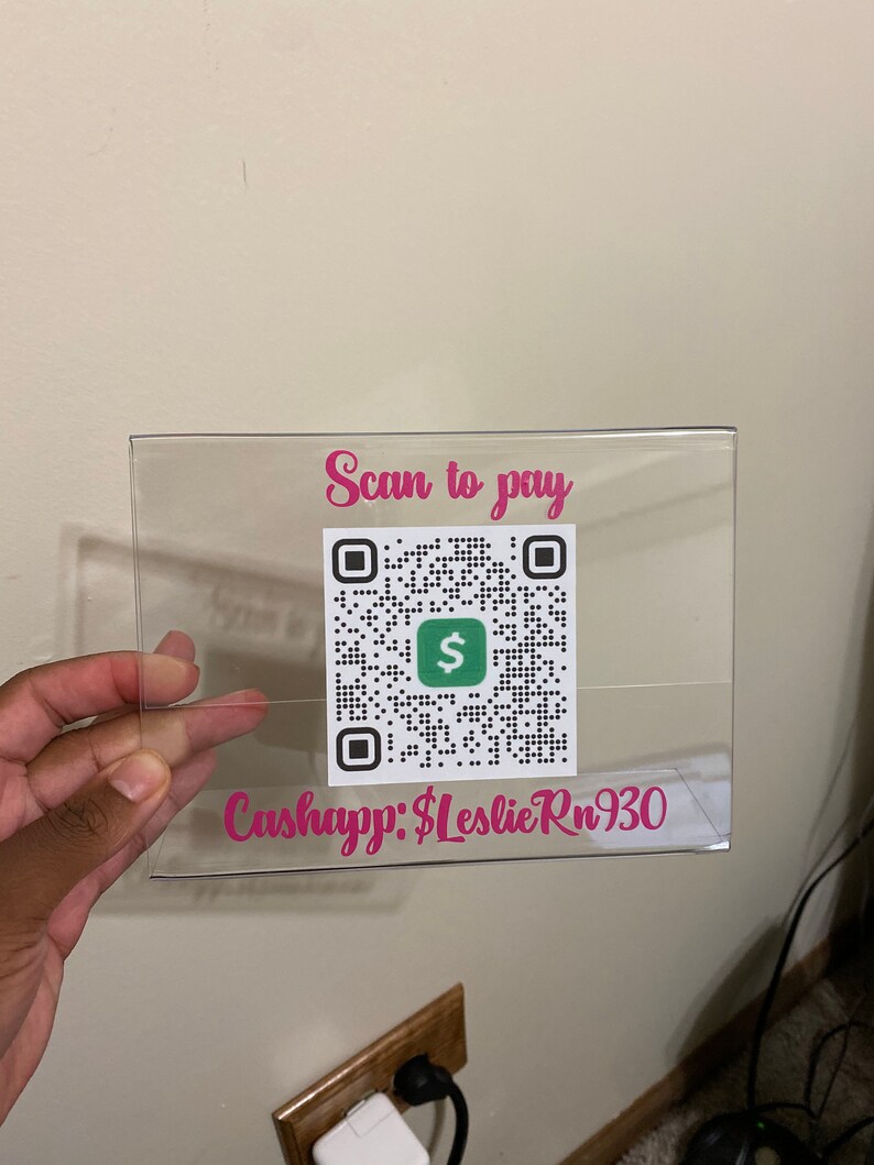 QR Code Scanner Plaque Etsy