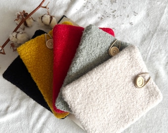 Boucle Kindle Sleeve, wyściełana osłona Kindle na czytniki Colorsoft i Paperwhite, zimowe etui na czytnik Kindle, prezent dla miłośnika książek, akcesoria do czytników Kindle