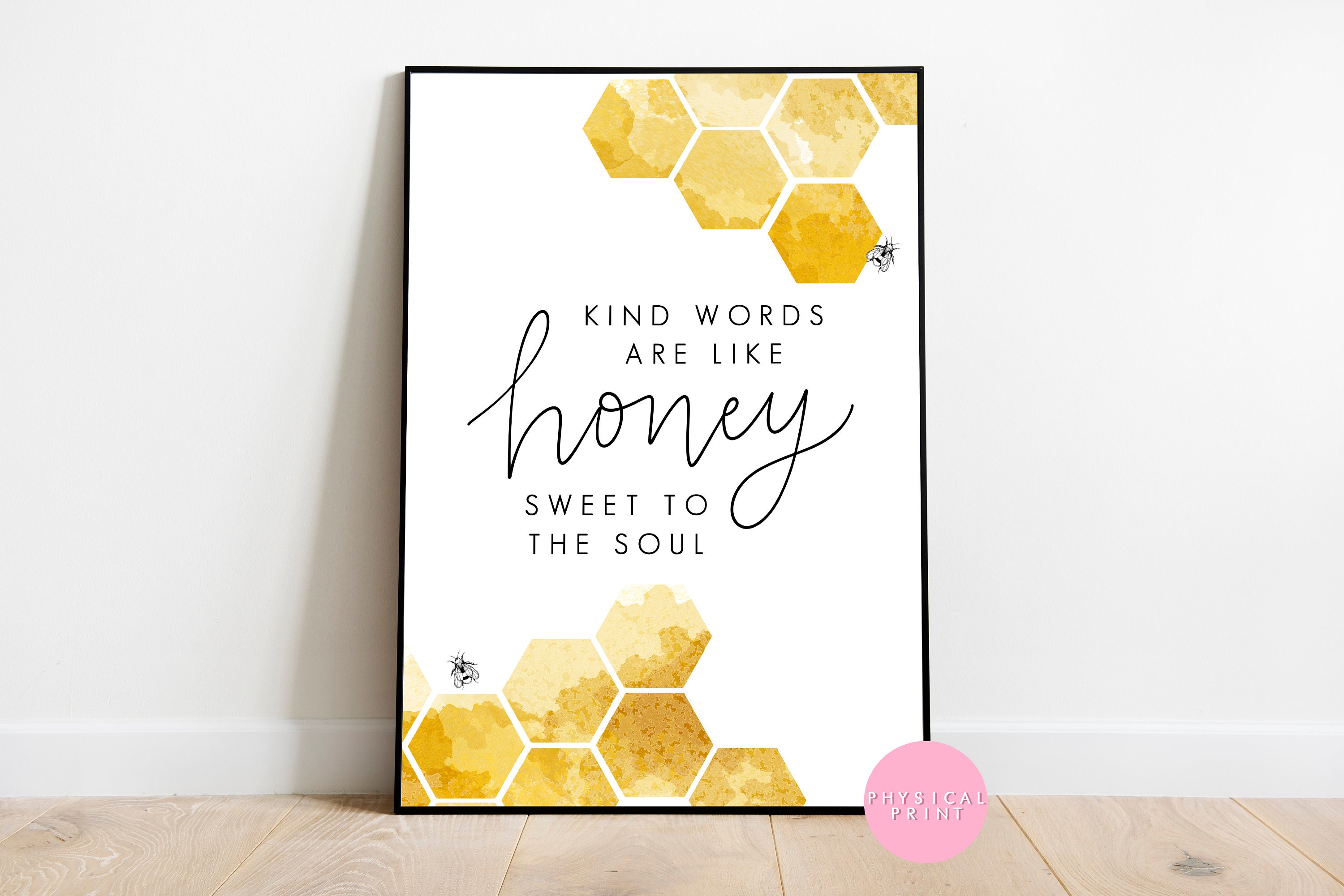 Freundliche Worte sind wie Honig süß für die Seele. Sprüche Etsy