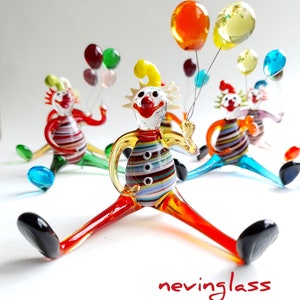 Clown en verre de Murano (un article seulement)