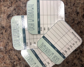 Printable Teller Slips | Instant Download | Cash Breakdown Slips