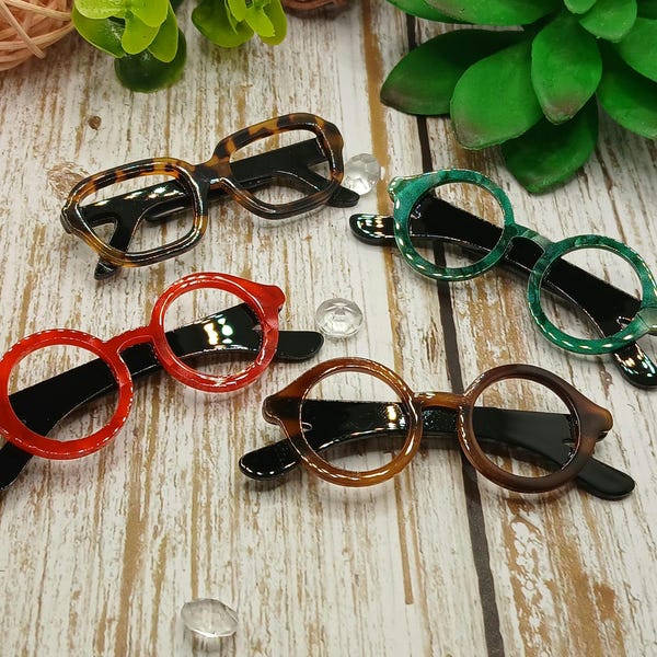 Broche pour lunettes en acrylique : épingle pour veste fashionista