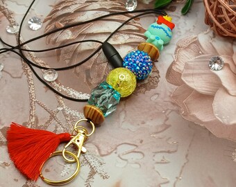 Stitch Bear Lanyard| Lanyard| ID Badge Holder