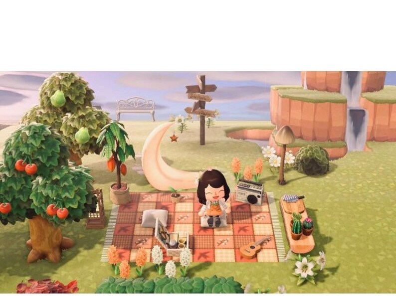 Acnh cozy picnic area animal crossing new horizons Etsy