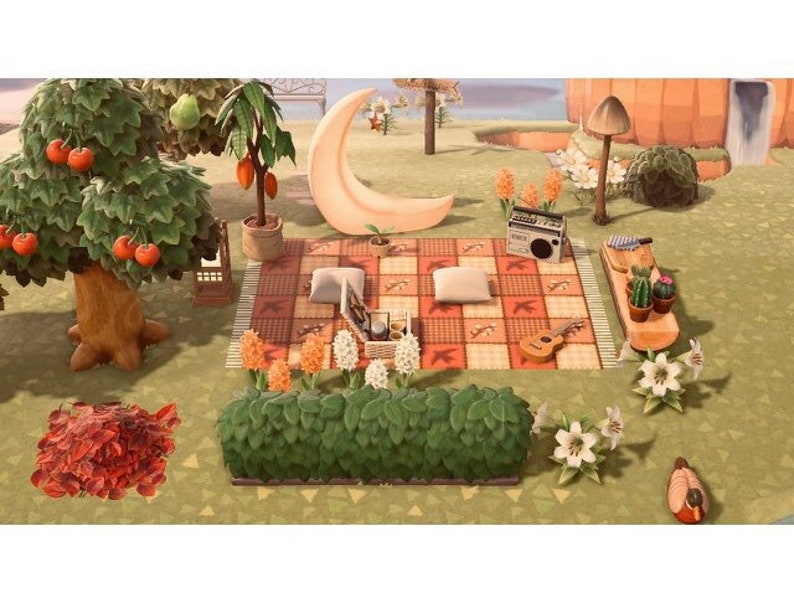 Acnh cozy picnic area animal crossing new horizons Etsy