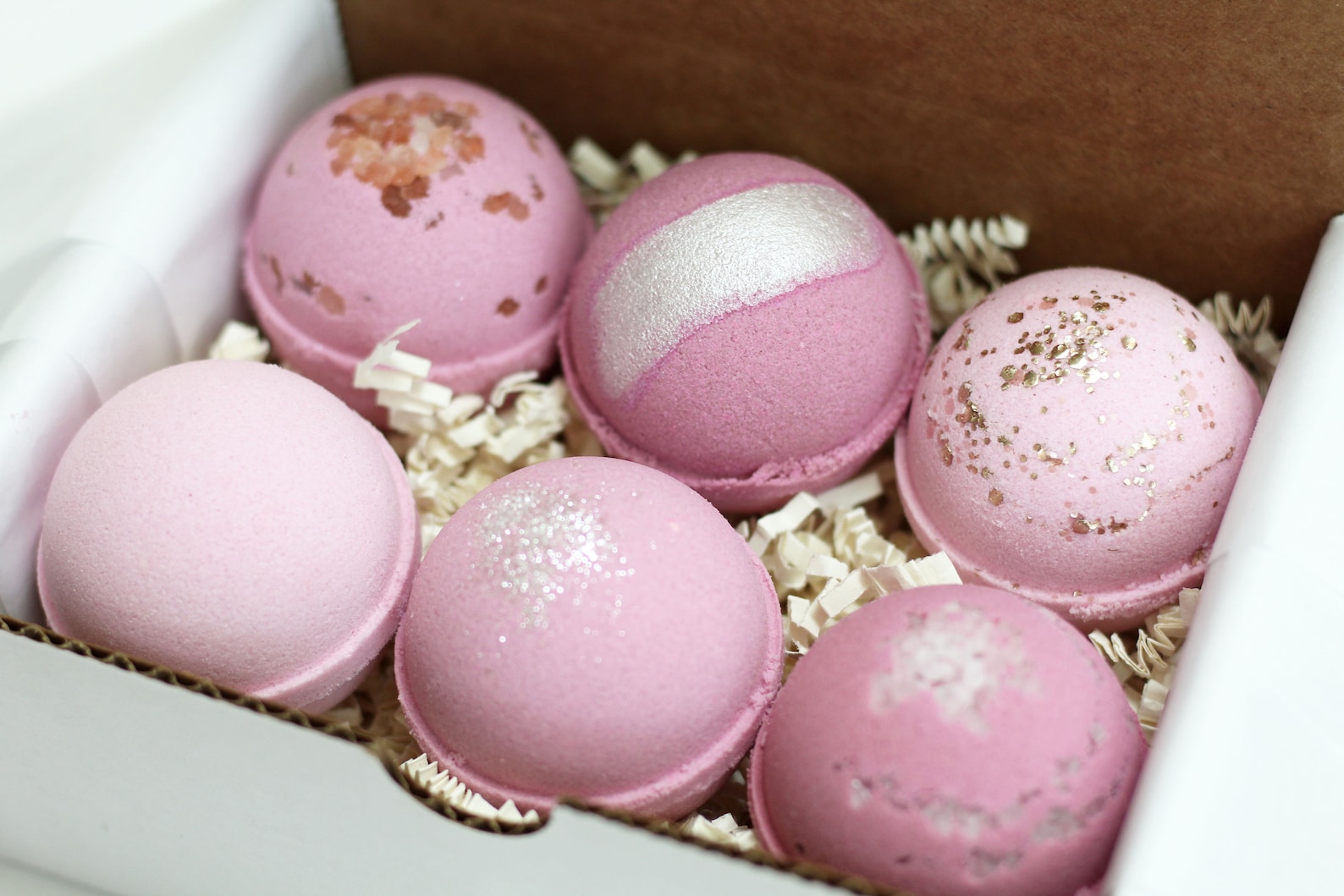 6 Pack Bath Bombs 3oz Bath Bombs Pink Bath Bomb Set Sea Etsy