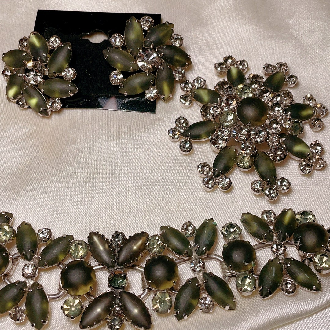 Juliana Set Roses Vintage Juliana Set 3pc - Etsy