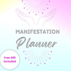 Manifestation Planner para impressão | 369 modelos de método | Caderno de exercícios de mentalidade financeira grátis | Imprimíveis da Lei da Atração | Folha de Manifest Love |