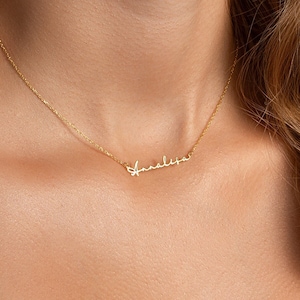 Personalisierte Namenskette in Gold Silber und Roségold - Personalisierte Frauen Name Halskette - Geschenk für Sie