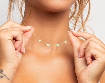 14K Gold Name Necklace - Personalized Necklace - Necklace with Name - Initial Necklace - Name Jewelry - Necklace for Women - Gifts