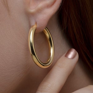 Silver Hoop Earring, 14K Hoop Earring, 925 Sterling Silver Hoop Earring, Handmade Hoop Earring, Dainty Hoop, Gift For Her, Jewelry For Her