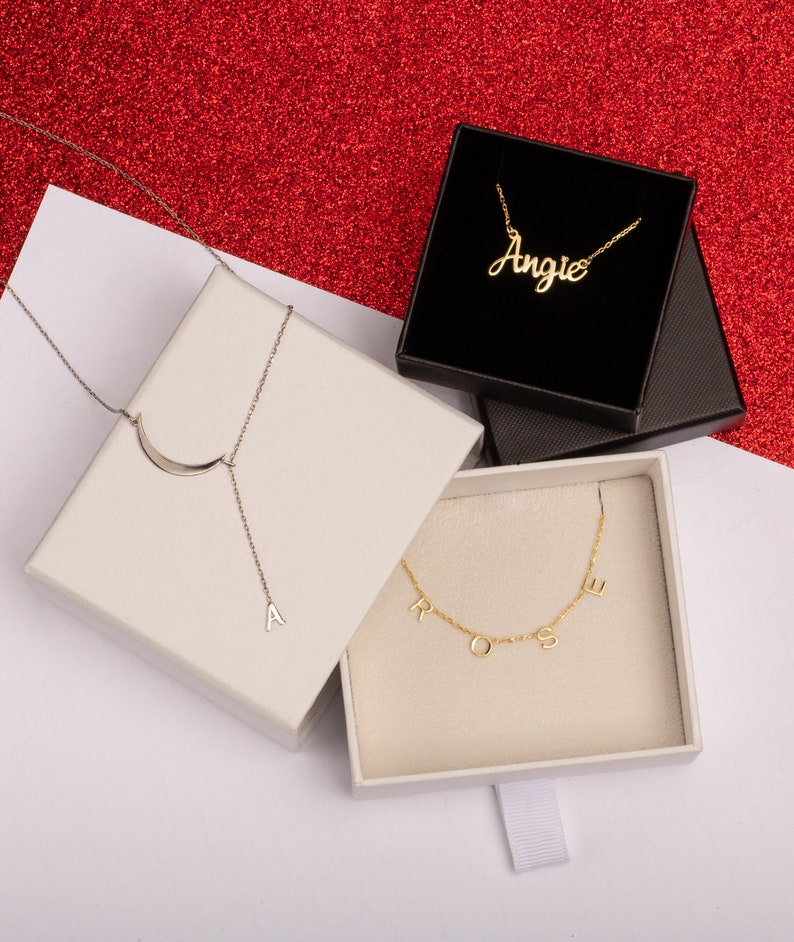 REAL GOLD Multiple Name Necklace Family Necklace Children Etsy