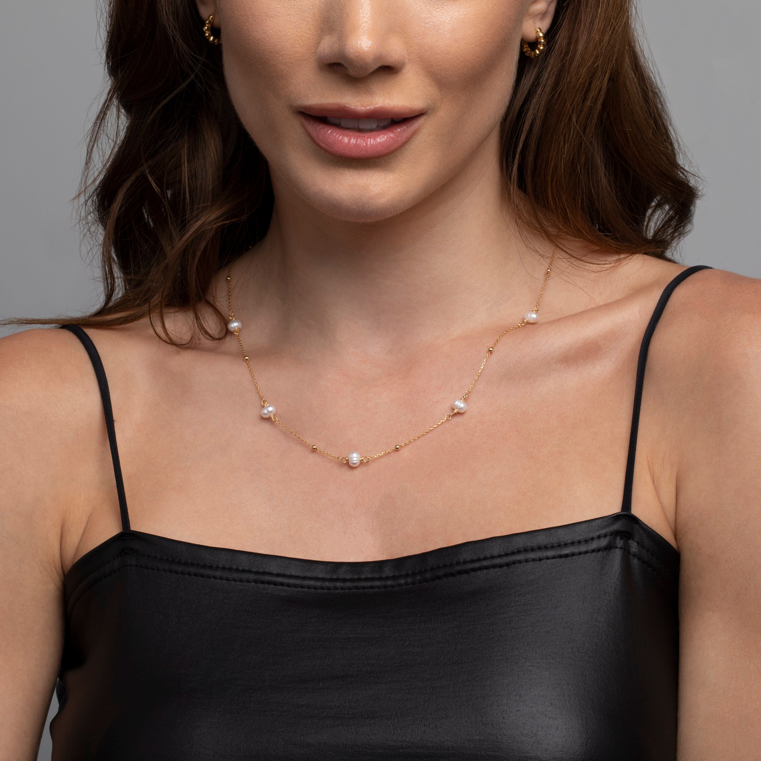 ブレスレット LESS IS MORE Y Pearl 14K Gold Field Necklace BYN1460G.jpg?v=1698774177
