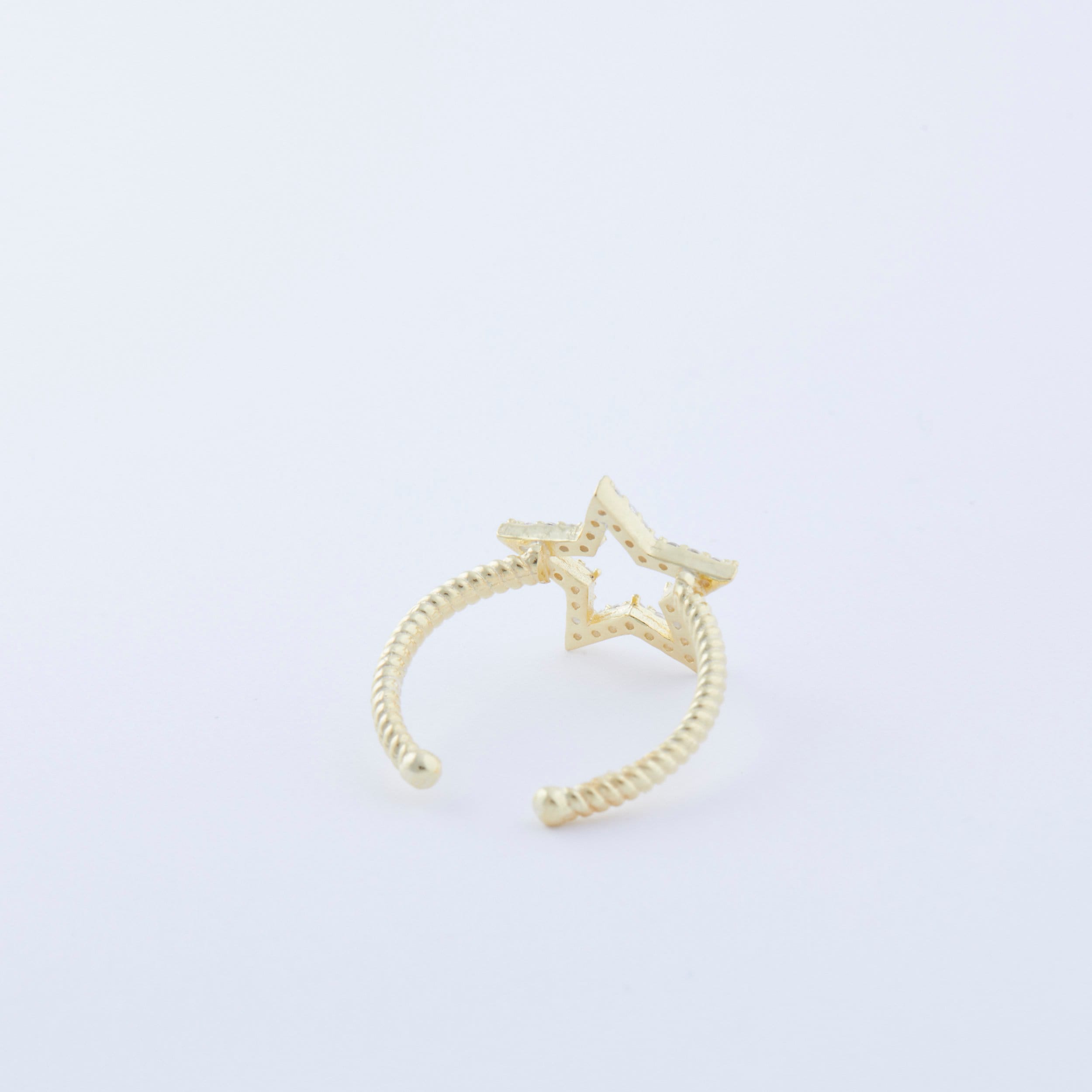 きらきら Pave イニシャル レター リング ☆GOLD☆S925 きらきら Pave イニシャル レター リング ☆GOLD☆S925 (指輪