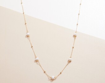 ブレスレット LESS IS MORE Y Pearl 14K Gold Field Necklace BYN1460G.jpg?v=1698774177