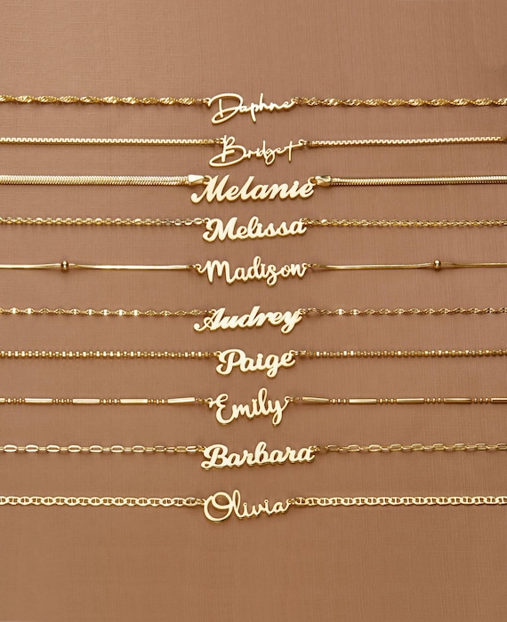 Trending name necklace discount