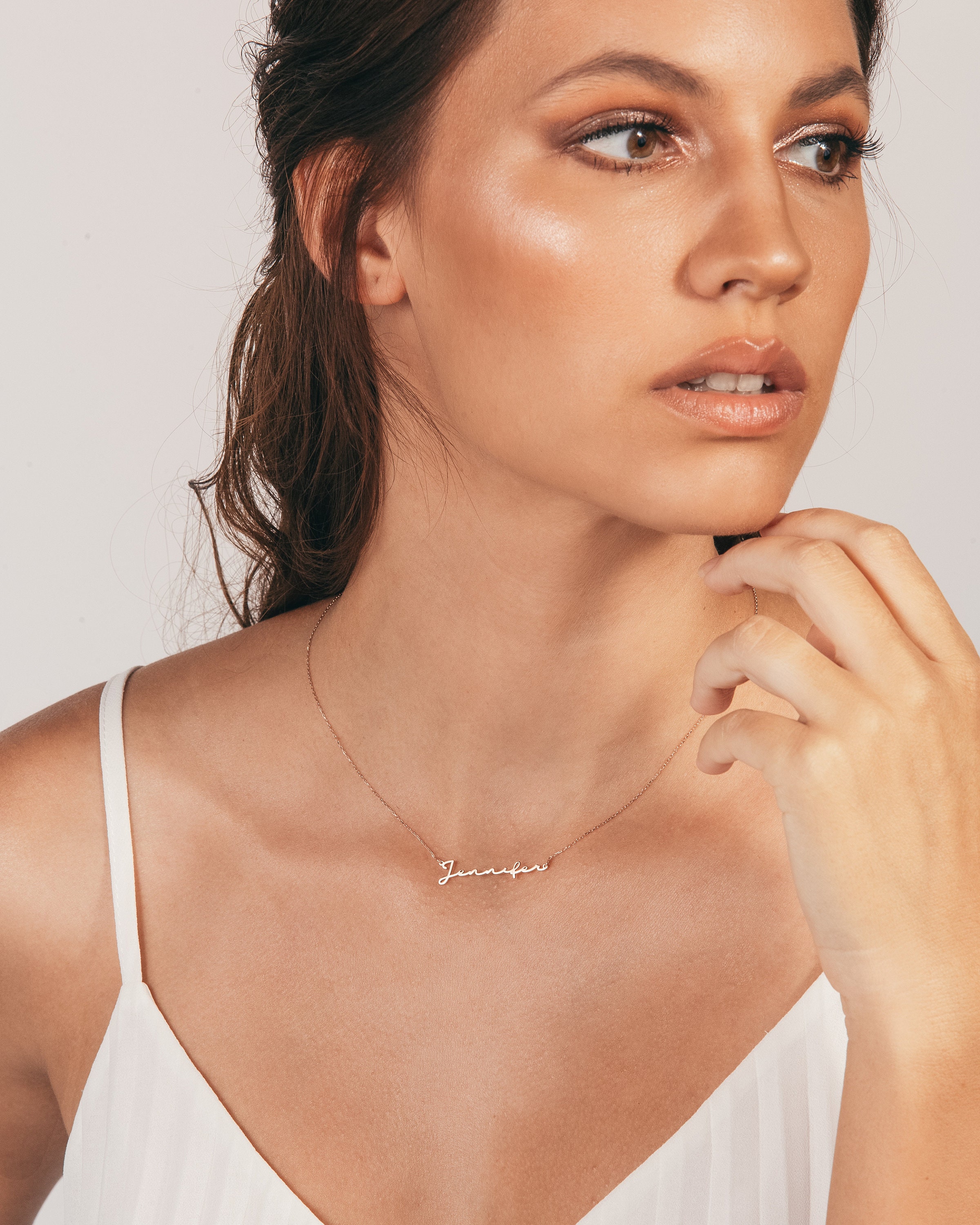 Name Necklace Personalized Jewelry Women Necklace. Etsy UK