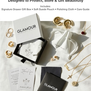 Dainty CZ Diamond Drop Necklace 14K Gold Plated Sterling Silver Minimalist Pendant Layering Necklace Elegant Gift for Her Trendy Jewelry image 11