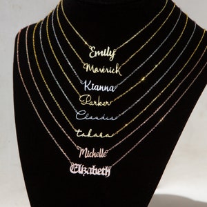 MULTIPLE NAME NECKLACE Children Name Necklace Personalized Mom Necklace Kids Name Necklace for Mom Family Necklace image 6