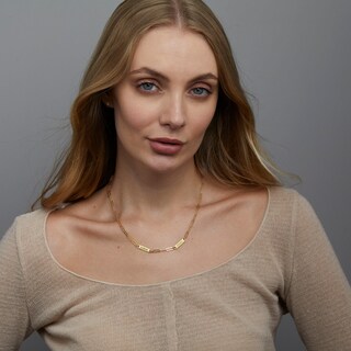 Collana Con Iniziale Nome Placcata Oro 18k – Gioiello Ipoallergenico Regalo Per Donne E Ragazze, Lunghezza Regolabile 41+6,5 Cm