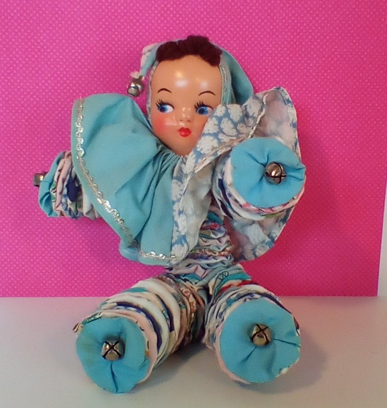 Vintage Handmade YoYo Doll unique eclectic toy child decor Etsy