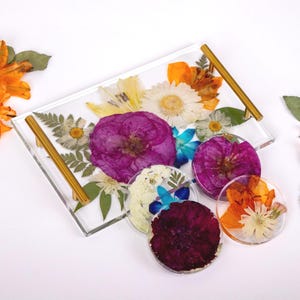 Wedding Bouquet Preservation Tray Pressed Flower Tray Wedding Flower Preservation Resin Tray Bridal Bouquet Tray Preserved Flower Gift Tray