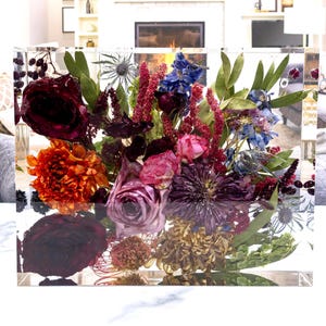 Wedding Flower Preservation Display 8x10 Wedding Bouquet Preservation Keepsake Bridal Bouquet Preservation Resin Flower Preservation Epoxy