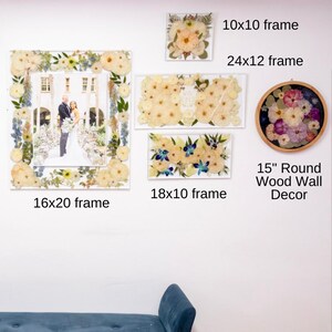 Wedding Bouquet Preservation Pressed Flower Art Wedding Flower Preservation Frame Resin Preserved Flower Wall Art Floating Frame Real Flower