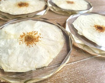 Flower Preservation Coaster Set Wedding Bouquet Coaster Gift Set Easy Bouquet Preservation Service for Gifting Preserved Flower Coaster Gift