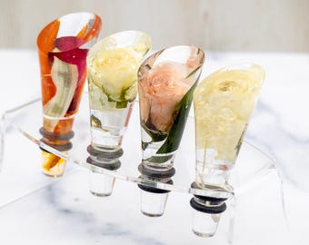 Resin Wine Stopper Bouquet Preservation Wine Stopper Dried Flower Wine Stopper Flower Preservation Wedding Favor Preserved Flower Wine Stop