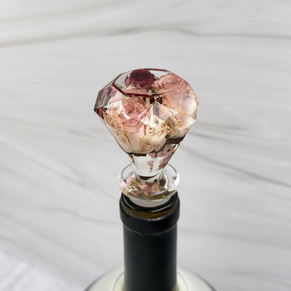 Flower Wine Stopper Etsy