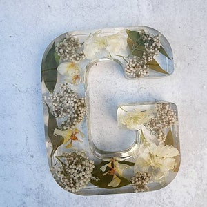 Alphabet Letter Preserved Bouquet Block, Dried Flower 3D Letter Block, Bridal Bouquet Preservation, Wedding Gift