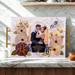 Wedding Bouquet Preservation Pressed Flower Tray Resin Wedding Flower Preservation Tray Custom Dried Flower Art Pressed Floral Preservation