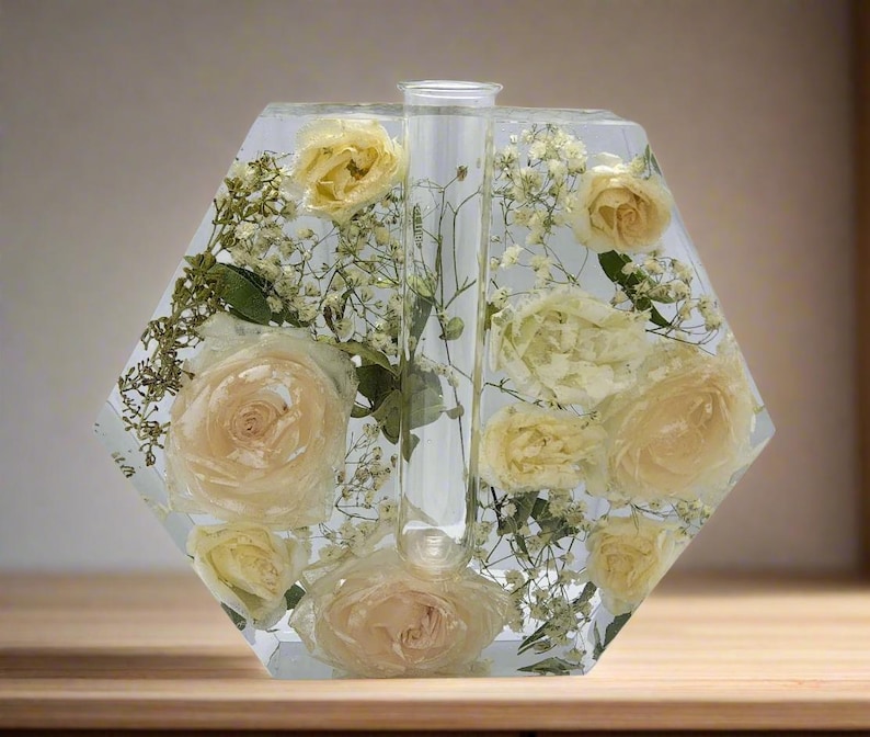 White Rose Bouquet Preservation
