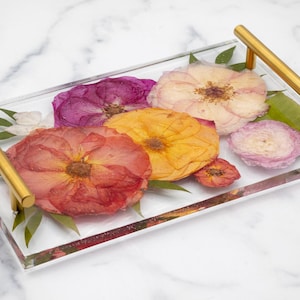 Bouquet Preservation Tray Wedding Keepsake Resin Preserved Flower Items Wedding Flower Preservation Resin Serving Tray Wedding Bouquet Tray