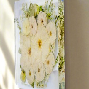 Pressed Flower Frame Square Wedding Bouquet Preservation Floating Frame Pressed Flower Preservation Wall Art Floating Flower Resin Wall Art
