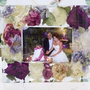 Picture Frame Wedding Bouquet Preservation Picture