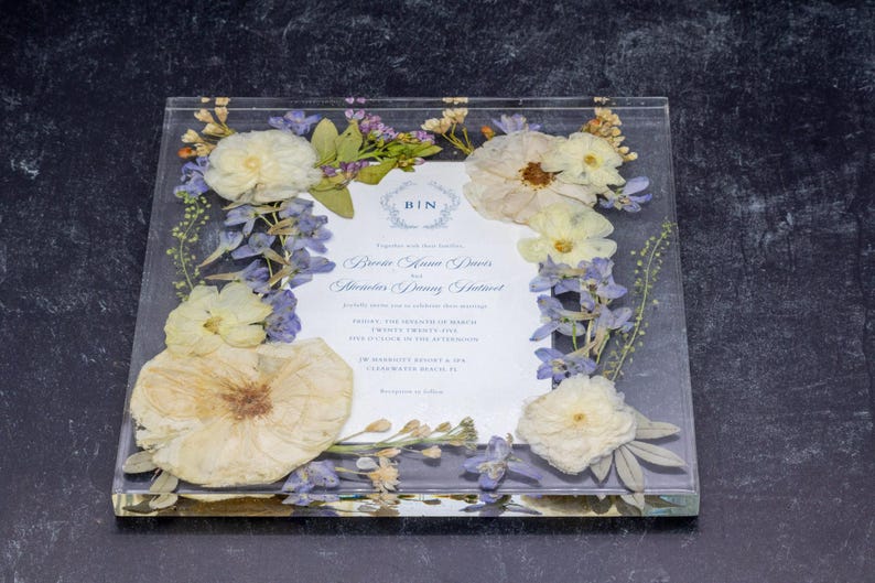Pressed Flower Art Wedding Flower Preservation