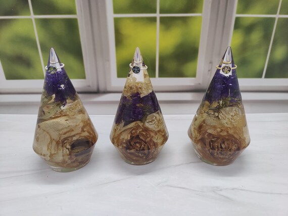 Extra Large Resin Ring Holder With YOUR Preserved Flowers Bouquet