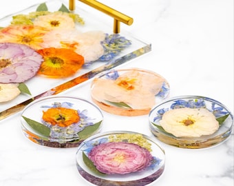 Wedding Bouquet Preservation Coaster Pressed Flower Coaster Flower Preservation Resin Coaster Wedding Gift Floral Preservation Bridal Gift