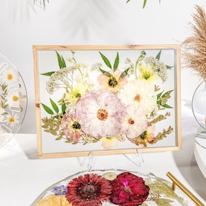 Wedding Bouquet Preservation Frame Pressed Flower Frame Wedding Flower Preservation Pressed Flower Wall Art Frame Resin Preserved Flower Art