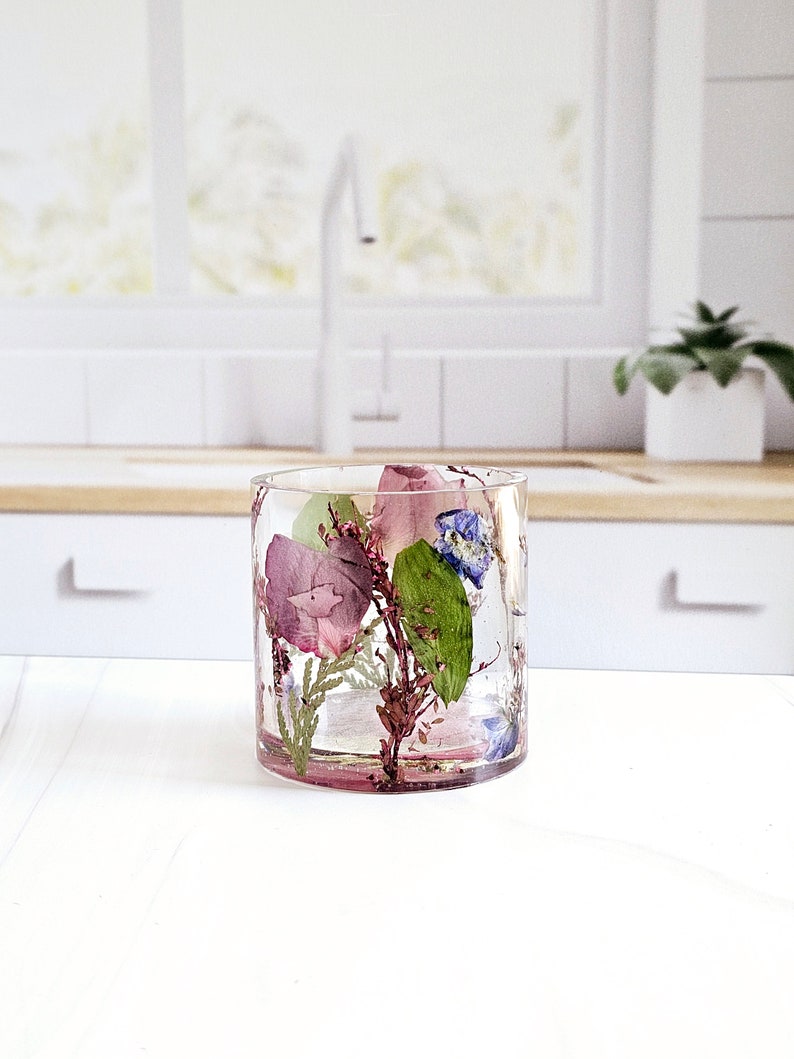 Preserved Flowers WHISKEY GLASS