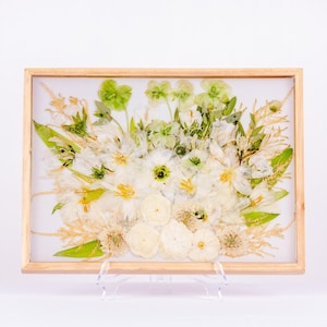 Pressed Wedding Bouquet Preservation Wedding Flower Frame Wedding Flower Preservation Framed Resin Bouquet Frame Wedding Keepsake Invitation