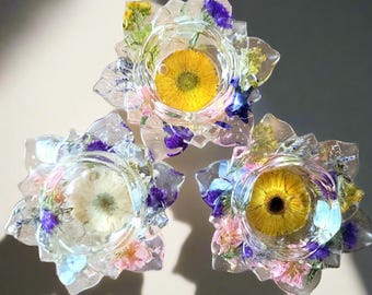 Wedding Bouquet Preservation Lotus Flower Cup Resin Flower Ring Holder Floral Preservation Bowl Lotus Flower Preservation Candle Holder Gift