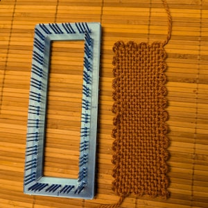 Cadres rectangulaires (sans clous, métier à tisser à 3 broches) - dimensions 2 x 6 po et 6 po x 2 po (NOUVEAU !)