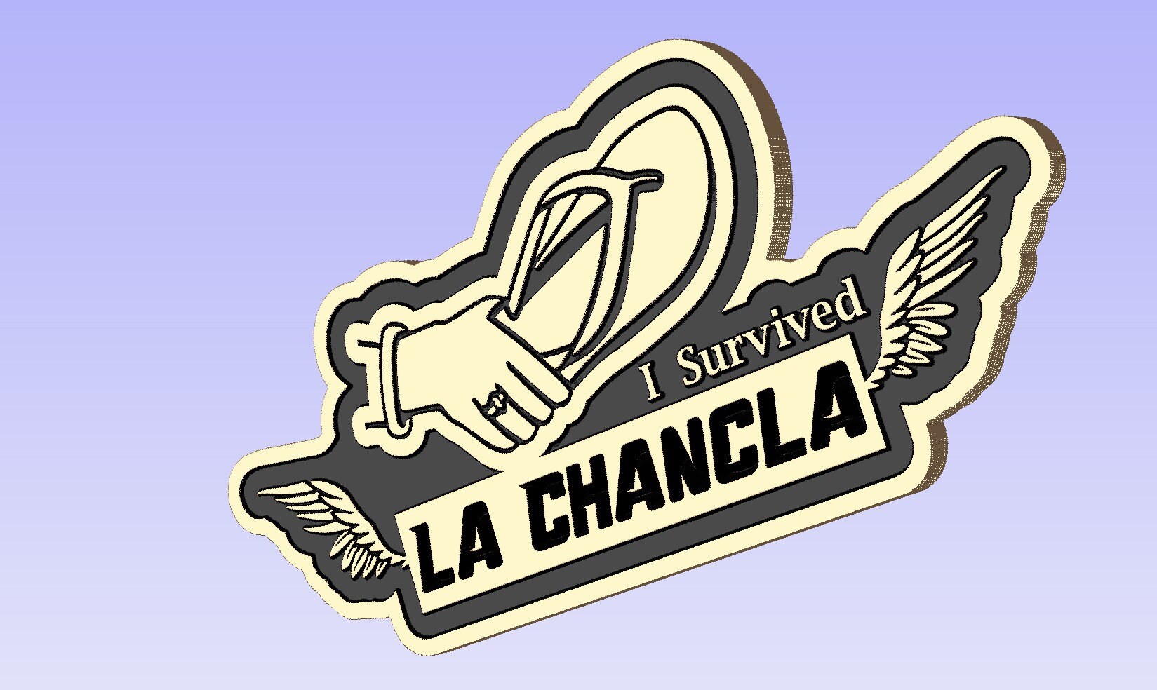 La Chancla Badge of Honor. SVG File for Cnc Routers. - Etsy