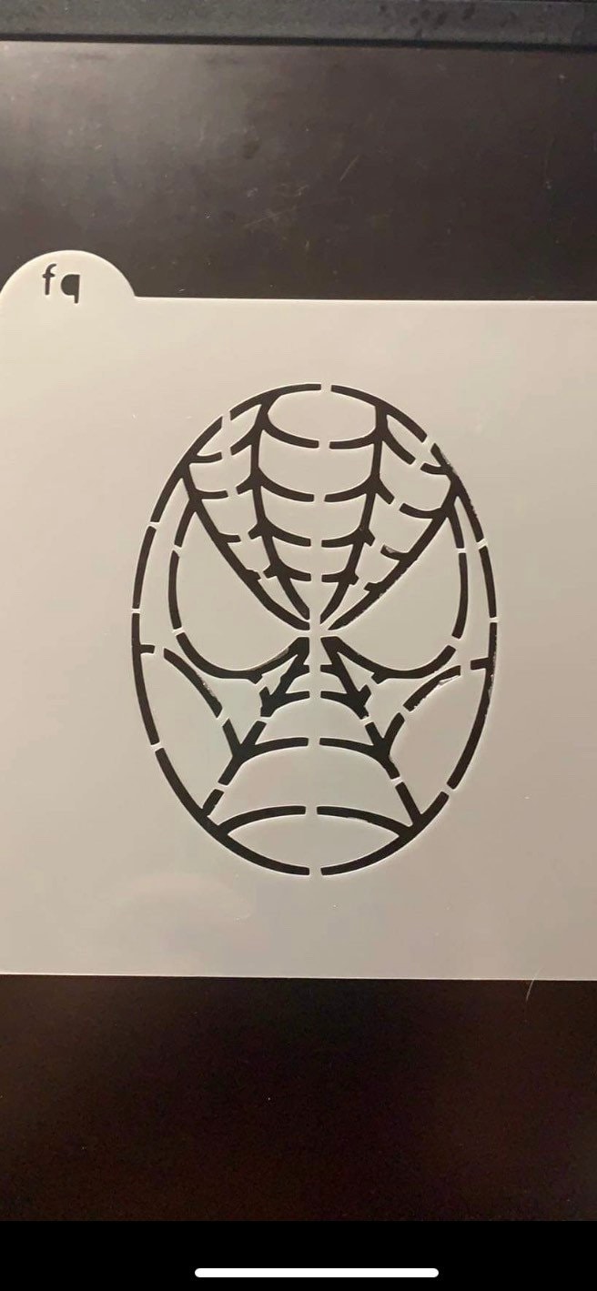Spider-Man Cookie stencil